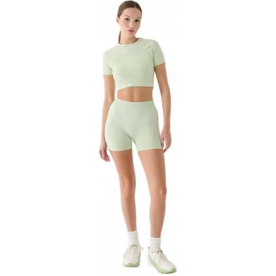 Krótkie legginsy treningowe damskie 4F - turkusowe, XS/S Krótkie legginsy treningowe damskie 4F - turkusowe, XS/S
