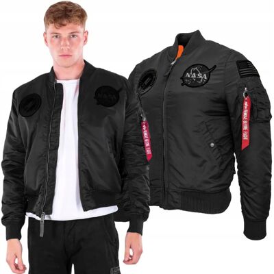 Kurtka Alpha Industries MA-1 VF NASA 166107 404 All Black S Kurtka Alpha Industries MA-1 VF NASA 166107 404 All Black S
