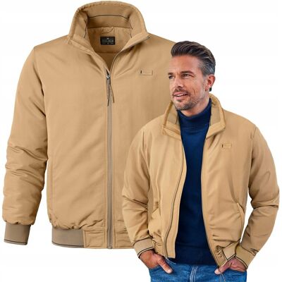 KURTKA BOMBERKA Męska Zimowa bez Kaptura Ciepła DIUM BEŻOWA 2XL Pako Jeans KURTKA BOMBERKA Męska Zimowa bez Kaptura Ciepła DIUM BEŻOWA 2XL Pako Jeans