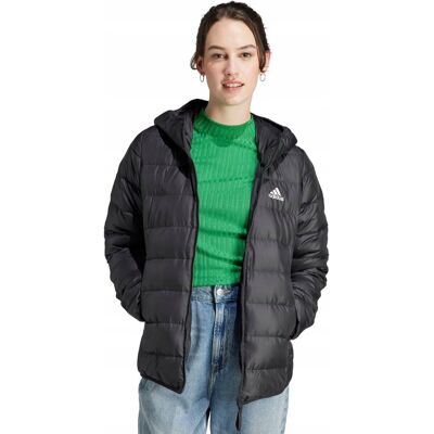 Kurtka damska adidas Essentials Light Down Hooded czarna HZ5724 S Kurtka damska adidas Essentials Light Down Hooded czarna HZ5724 S