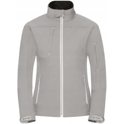 Russell Athletic Kurtka damska Bionic Softshell bez kaptura Szary r. L Russell Athletic Kurtka damska Bionic Softshell bez kaptura Szary r. L