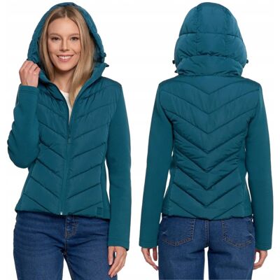 Kurtka Damska Krótka Przejściowa Ciepła Z Kapturem Jesień Moraj Xxl Green Kurtka Damska Krótka Przejściowa Ciepła Z Kapturem Jesień Moraj Xxl Green