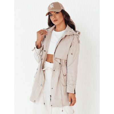 Inny producent Kurtka damska parka BRENS ecru Dstreet TY4229-M Inny producent Kurtka damska parka BRENS ecru Dstreet TY4229-M