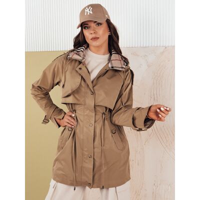 Inny producent Kurtka damska parka MOZA ciemnobeżowa Dstreet TY4284-L Inny producent Kurtka damska parka MOZA ciemnobeżowa Dstreet TY4284-L