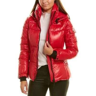 inna (Inny) Kurtka damska puchowa S13/NYC New York Quilted Down-Fill Puffer Red S inna (Inny) Kurtka damska puchowa S13/NYC New York Quilted Down-Fill Puffer Red S