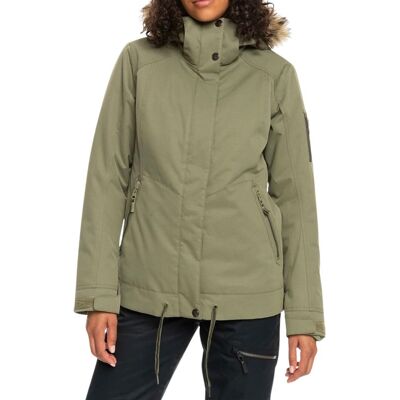 Kurtka damska Roxy Meade narciarska zimowa khaki-XS Kurtka damska Roxy Meade narciarska zimowa khaki-XS