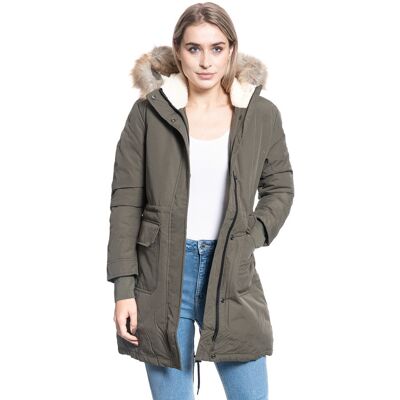Kurtka Damska Wrangler Long Parka Utility Green W4Q6V4G21-Xs Kurtka Damska Wrangler Long Parka Utility Green W4Q6V4G21-Xs