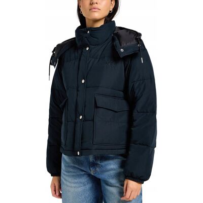 Kurtka Lee HOODED SHORT PUFFER 112355162 Unionall Black M Kurtka Lee HOODED SHORT PUFFER 112355162 Unionall Black M