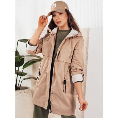Inny producent Kurtka parka damska MEROY beżowa Dstreet TY4288-L Inny producent Kurtka parka damska MEROY beżowa Dstreet TY4288-L