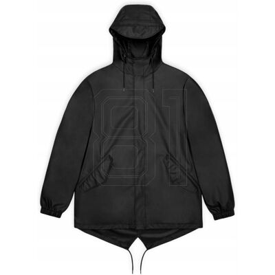 Kurtka, płaszcz przeciwdeszczowy Rains unisex Fishtail Jacket W3 18010 01 S Kurtka, płaszcz przeciwdeszczowy Rains unisex Fishtail Jacket W3 18010 01 S