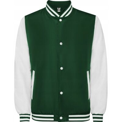Kurtka Unisex damska Bomberka Bejsbolówka CQ6440 ROLY Bottle Green/White M Kurtka Unisex damska Bomberka Bejsbolówka CQ6440 ROLY Bottle Green/White M
