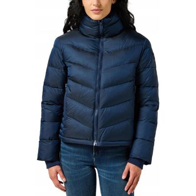 Kurtka Wrangler SHORT PUFFER JACKET 112356503 Navy XS Kurtka Wrangler SHORT PUFFER JACKET 112356503 Navy XS
