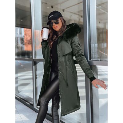 Inny producent Kurtka zimowa damska parka LUSTER zielona Dstreet TY3955-L Inny producent Kurtka zimowa damska parka LUSTER zielona Dstreet TY3955-L