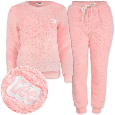 Lee Bluza + Spodnie Zimowy Komplet Damski Nocny Różowy 48015 Rozmiar L Lee Bluza + Spodnie Zimowy Komplet Damski Nocny Różowy 48015 Rozmiar L