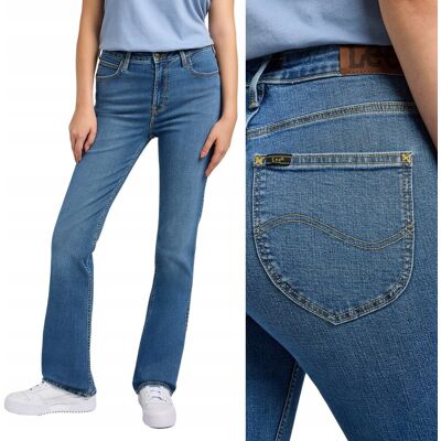 Lee BREESE BOOT bootcut Drawn rozszerzane damskie spodnie jeansowe W29 L33 Lee BREESE BOOT bootcut Drawn rozszerzane damskie spodnie jeansowe W29 L33