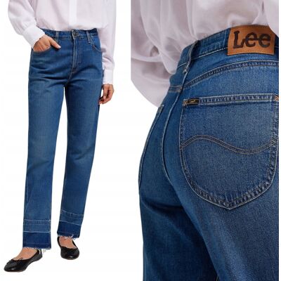 Lee CAROL REGULAR STRAIGHT Waterfall MOM JEANS CIEMNY DżINS VINTAGE W28 L33 Lee CAROL REGULAR STRAIGHT Waterfall MOM JEANS CIEMNY DżINS VINTAGE W28 L33