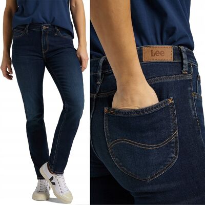 Lee ELLY slim Dark Rook DżINS dopasowane damskie spodnie jeansowe W25 L31 Lee ELLY slim Dark Rook DżINS dopasowane damskie spodnie jeansowe W25 L31