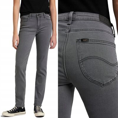 Lee ELLY SLIM Grey Rylee PROSTE DOPASOWANE SZARY DżINS W28 L31 Lee ELLY SLIM Grey Rylee PROSTE DOPASOWANE SZARY DżINS W28 L31