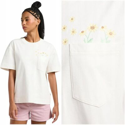 Lee Embroidery Pocket Tee luźna damska bawełniana koszulka t-shirt haft L Lee Embroidery Pocket Tee luźna damska bawełniana koszulka t-shirt haft L