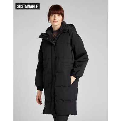 Lee Long Puffer Damska Kurtka Zimowa Black L56Ixw01-M Lee Long Puffer Damska Kurtka Zimowa Black L56Ixw01-M