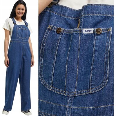 Lee Loose Bib Indigo Rush Ogrodniczki Luźne Damskie Spodnie Jeansowe Xs Lee Loose Bib Indigo Rush Ogrodniczki Luźne Damskie Spodnie Jeansowe Xs
