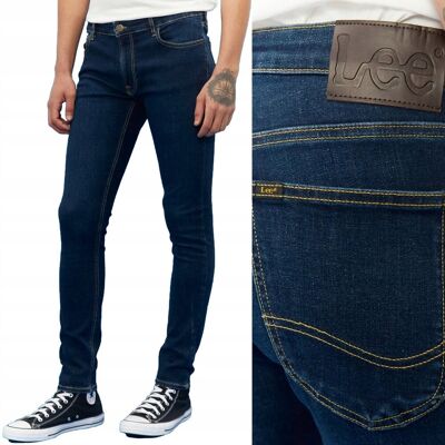 Lee MALONE SKINNY Washed Dark CIEMNY DżINS RURKI W29 L32 Lee MALONE SKINNY Washed Dark CIEMNY DżINS RURKI W29 L32