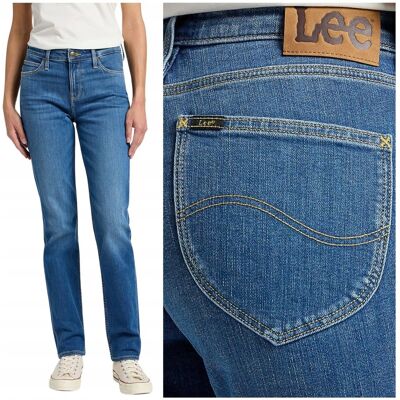 Lee MARION STRAIGHT Waterfall DżINS proste damskie spodnie jeansowe W27 L31 Lee MARION STRAIGHT Waterfall DżINS proste damskie spodnie jeansowe W27 L31