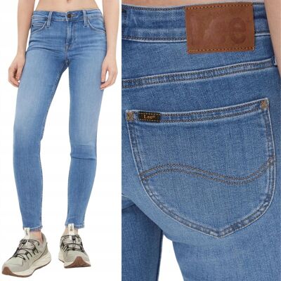 Lee SCARLETT SKINNY Majestic Wave RURKI ELASTYCZNE BLUE DżINS W31 L31 Lee SCARLETT SKINNY Majestic Wave RURKI ELASTYCZNE BLUE DżINS W31 L31