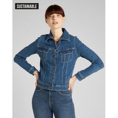 Lee Slim Rider Damska Kurtka Jeansowa Mid Madison L541Qddm-S Lee Slim Rider Damska Kurtka Jeansowa Mid Madison L541Qddm-S