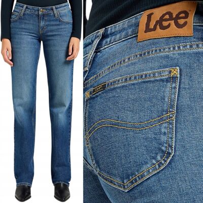 Wrangler Lee ZOE A New Age niskie luźne proste damskie spodnie jeansowe W33 L33 Wrangler Lee ZOE A New Age niskie luźne proste damskie spodnie jeansowe W33 L33