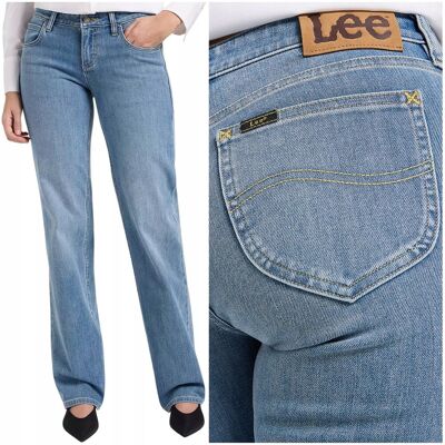 Lee ZOE Next Horizon niskie luźne proste damskie spodnie jeansowe W29 L31 Lee ZOE Next Horizon niskie luźne proste damskie spodnie jeansowe W29 L31