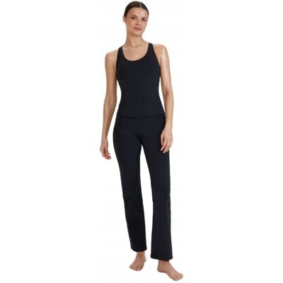 Legginsy 4F damskie do jogi i pilatesu, czarne, szerokie nogawki, r. XS Legginsy 4F damskie do jogi i pilatesu, czarne, szerokie nogawki, r. XS