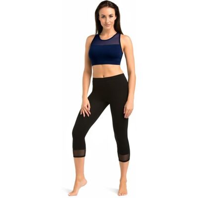 Legginsy bawełniane 3/4 Glamo czarne, Teyli Legginsy bawełniane 3/4 Glamo czarne, Teyli