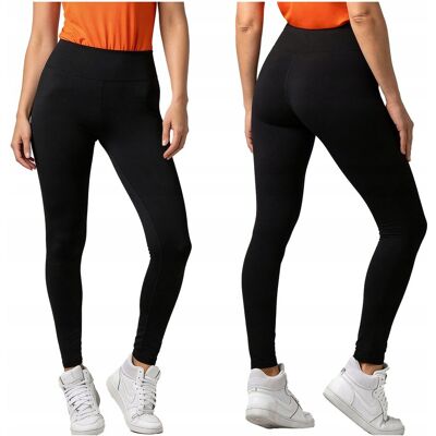 Inny producent Legginsy bawełniane damskie czarne gładkie S M cienkie BAWEŁNA Sielei Inny producent Legginsy bawełniane damskie czarne gładkie S M cienkie BAWEŁNA Sielei
