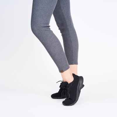 inna (Inny) Legginsy damskie bawełniane prążkowane długie kryjące szare grafit CUNA 2XL inna (Inny) Legginsy damskie bawełniane prążkowane długie kryjące szare grafit CUNA 2XL