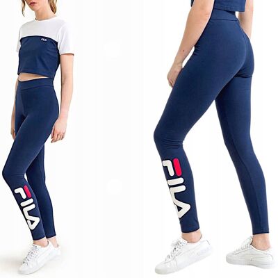 LEGGINSY DAMSKIE GETRY FILA WOMEN LEGGINGS SPODNIE DRESOWE GRANATOWE R. S LEGGINSY DAMSKIE GETRY FILA WOMEN LEGGINGS SPODNIE DRESOWE GRANATOWE R. S