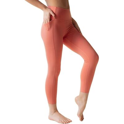 Inny producent Legginsy damskie Girlfriend Collective Pocket sportowe koralowe-M Inny producent Legginsy damskie Girlfriend Collective Pocket sportowe koralowe-M