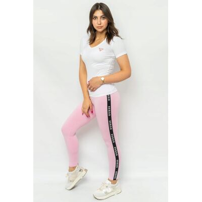 LEGGINSY DAMSKIE GUESS V2YB14 KABR0 RÓŻOWE - XS LEGGINSY DAMSKIE GUESS V2YB14 KABR0 RÓŻOWE - XS