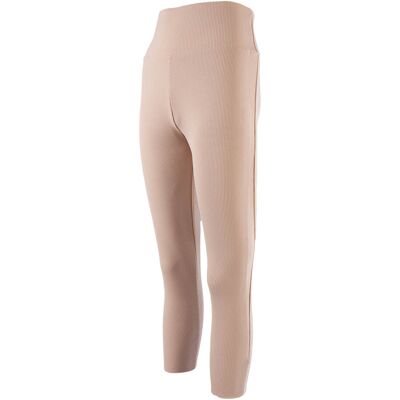 Legginsy damskie prążek, beżowe, Hoop r.XS Legginsy damskie prążek, beżowe, Hoop r.XS