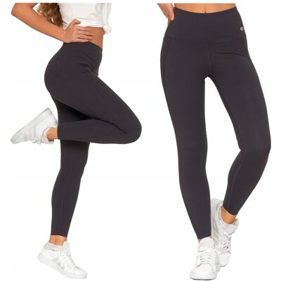Legginsy Damskie Sportowe z Kieszeniami Wysoki Stan Kryjące Lycra MORAJ S Legginsy Damskie Sportowe z Kieszeniami Wysoki Stan Kryjące Lycra MORAJ S