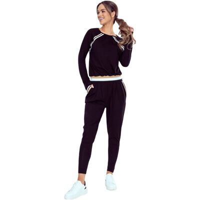 Eldar Legginsy długie z elastycznego materiału Fara czarne XL Eldar Legginsy długie z elastycznego materiału Fara czarne XL