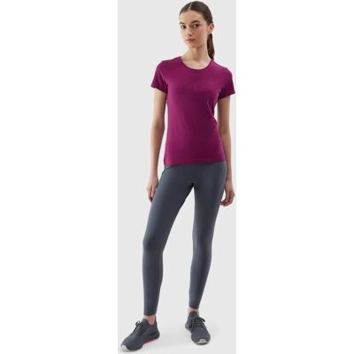 Legginsy dzianinowe elastyczne damskie 4F 4FWSS24TTIGF137-22S Szary Legginsy dzianinowe elastyczne damskie 4F 4FWSS24TTIGF137-22S Szary
