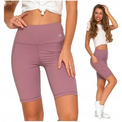Legginsy Kolarki Szorty Damskie Sportowe Wysoki Stan Kieszenie MORAJ M Legginsy Kolarki Szorty Damskie Sportowe Wysoki Stan Kieszenie MORAJ M