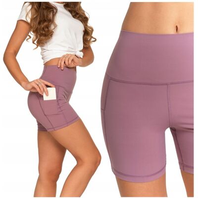 Legginsy Kolarki Szorty Damskie Sportowe Wysoki Stan Kieszenie MORAJ S Legginsy Kolarki Szorty Damskie Sportowe Wysoki Stan Kieszenie MORAJ S