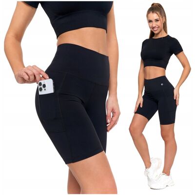 Legginsy Kolarki Szorty Damskie Sportowe Wysoki Stan Kieszenie MORAJ XXL Legginsy Kolarki Szorty Damskie Sportowe Wysoki Stan Kieszenie MORAJ XXL