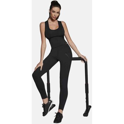 Legginsy MOVEMENT z przeszyciami na kolanach i kieszeniami, Bas Bleu Legginsy MOVEMENT z przeszyciami na kolanach i kieszeniami, Bas Bleu