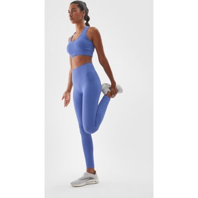 Legginsy treningowe bezszwowe z wysokim stanem 4F 4FWAW24TFTIF278-31S Granatowy Legginsy treningowe bezszwowe z wysokim stanem 4F 4FWAW24TFTIF278-31S Granatowy