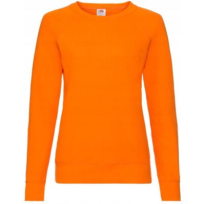 FRUIT OF THE LOOM Lekka Bluza Damska Lightweight Raglan Sweat Pomarańczowy r. 2XL FRUIT OF THE LOOM Lekka Bluza Damska Lightweight Raglan Sweat Pomarańczowy r. 2XL
