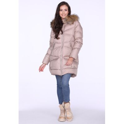 Inny producent LEKKO TALIOWANA ELEGANCKA PUCHOWA KURTKA DAMSKA Inny producent LEKKO TALIOWANA ELEGANCKA PUCHOWA KURTKA DAMSKA