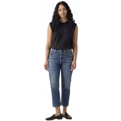 LEVI'S JEANSY MOM JEANS NIEBIESKIE Z PRZETARCIAMI ŚREDNI STAN 24/30 6BA LEVI'S JEANSY MOM JEANS NIEBIESKIE Z PRZETARCIAMI ŚREDNI STAN 24/30 6BA